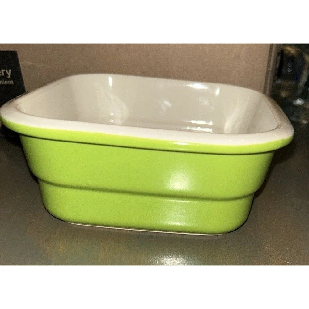 Lenox American by Design Square Baking Dish Lime Green Serving Dish Oven Safe